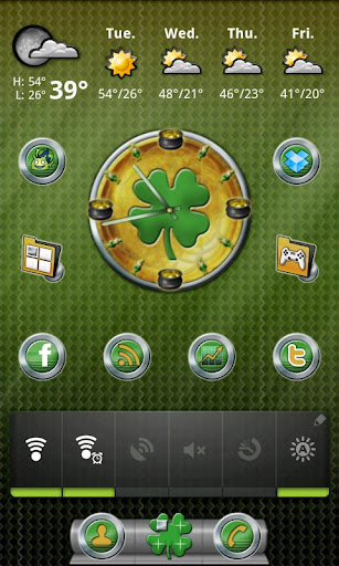 St. Patrick's Day Clock