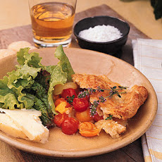 Mixed Tomato Cobbler with Gruyere Crust