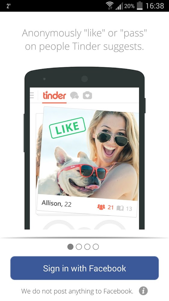 Can tinder post to facebook