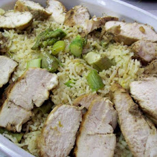 Rosemary Chicken With Rice & Asparagus