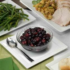Festive Fresh Blueberry and Cranberry Relish