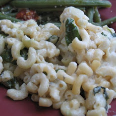 Three-Cheese Macaroni With Spinach