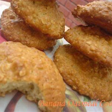 Healthy Banana Oatmeal Sponge Cookies for Kids