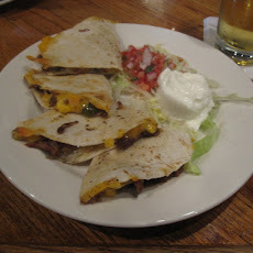 Beef, Blue Cheese and Spinach Quesadillas
