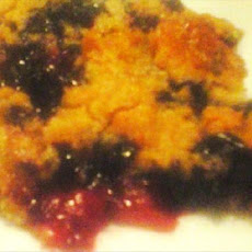 Plum and Blueberry Crisp