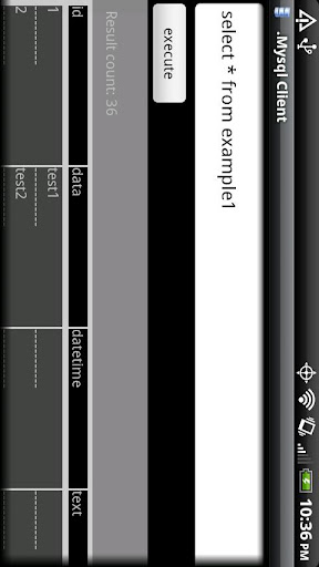 Android用のMySQLクライアント