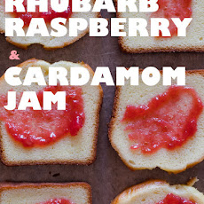 Rhubarb Raspberry and Cardamom Jam