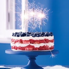 Red, White, and Blue Berry Trifle