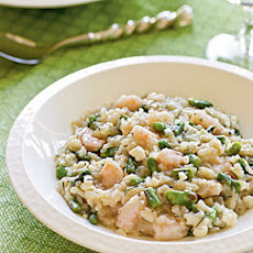 Greek Shrimp and Asparagus Risotto