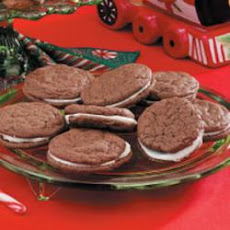 Chocolate-Mint Creme Cookies
