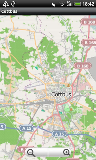 Cottbus Street Map