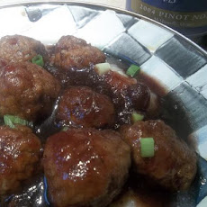 Meatballs in Cranberry and Pinot Noir Sauce