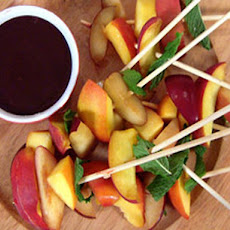 Rainbow Fruit Skewers with Chocolate-Dipped Strawberries
