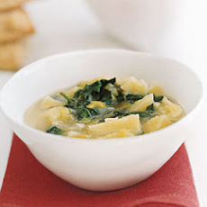 Watercress Soup and Ham Biscuits