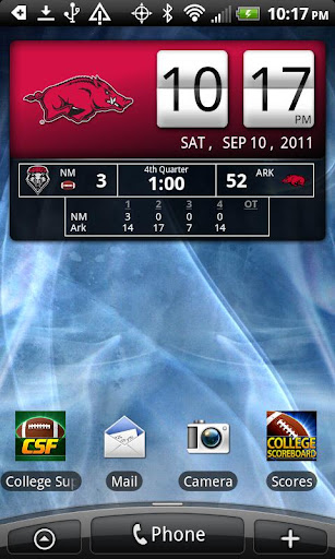 Arkansas Razorbacks Live Clock