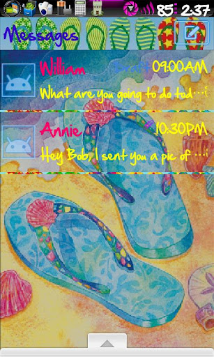 Go Sms Theme Flip Flops