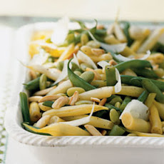 Three Bean Salad with Almonds and Pecorino