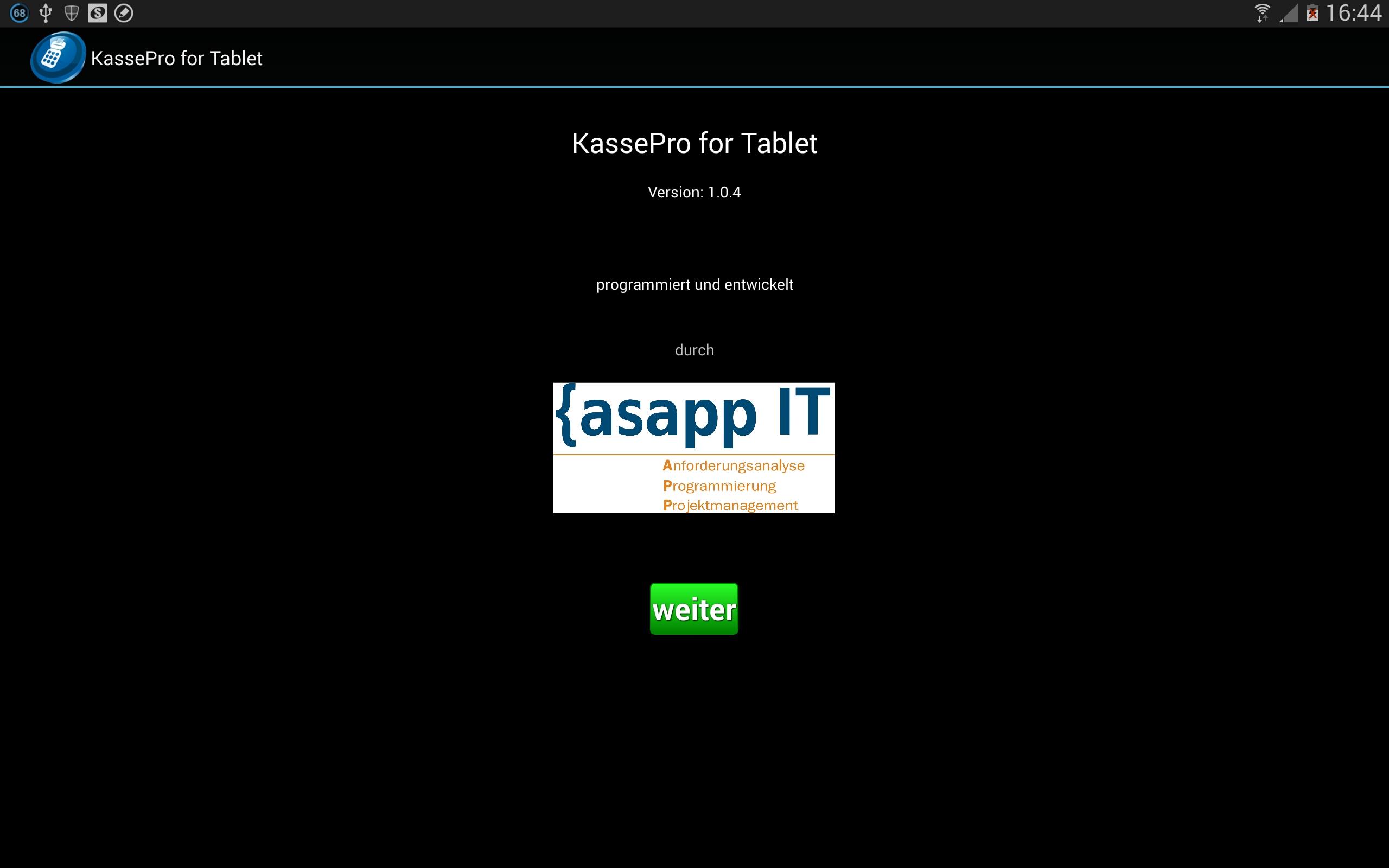 Android application Cash Desk Pro for Tablets screenshort