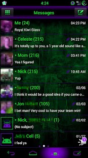 How to download GO SMS Kiwi Kush Cobalt Theme patch 1.3 apk for android