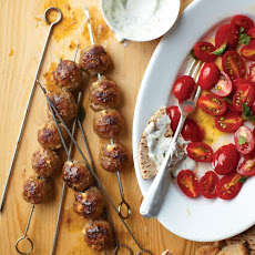 Skewered Greek Meatballs