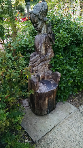 Carved Woman Chair