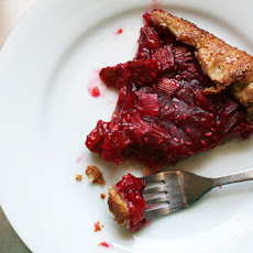 Rhubarb and Raspberry Crostata