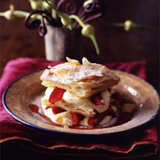 Millefoglie with Grappa Cream and Rhubarb
