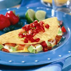 Bacon, Avocado and Cheese Omelet