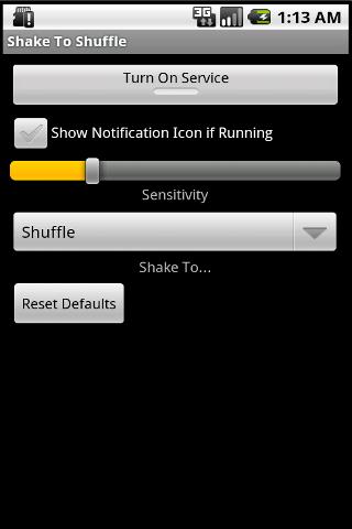 Shake to Shuffle
