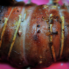 Crispy Stuffed Lamb Belly with Blood Orange Sauce