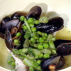 Black Sea Bass and Mussels a la Nage