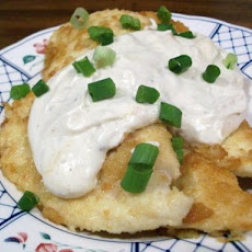 Crusted Chicken With Cream Sauce (Lite-Bleu)