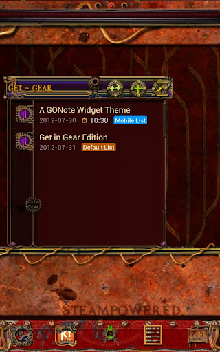 Get in Gear GO Note Theme