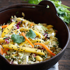 Asian Cabbage Mango Slaw