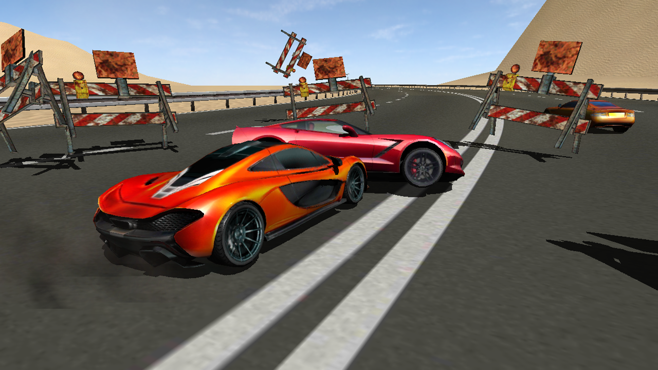 Android application Highway Impossible 3D Race Pro screenshort
