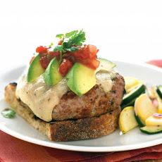 Tex-Mex Turkey Burgers with Zucchini Salad