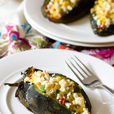Breakfast Stuffed Poblano Peppers