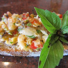 Nica Chick Orgasmic Chickpeas Bruschetta