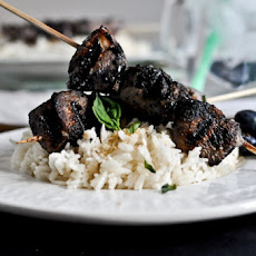 Grilled Blueberry Chicken Skewers