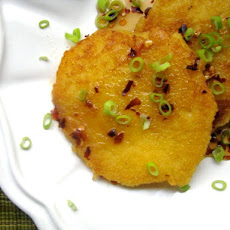 Johnnycakes (Cornmeal Pancakes) with Chili Syrup