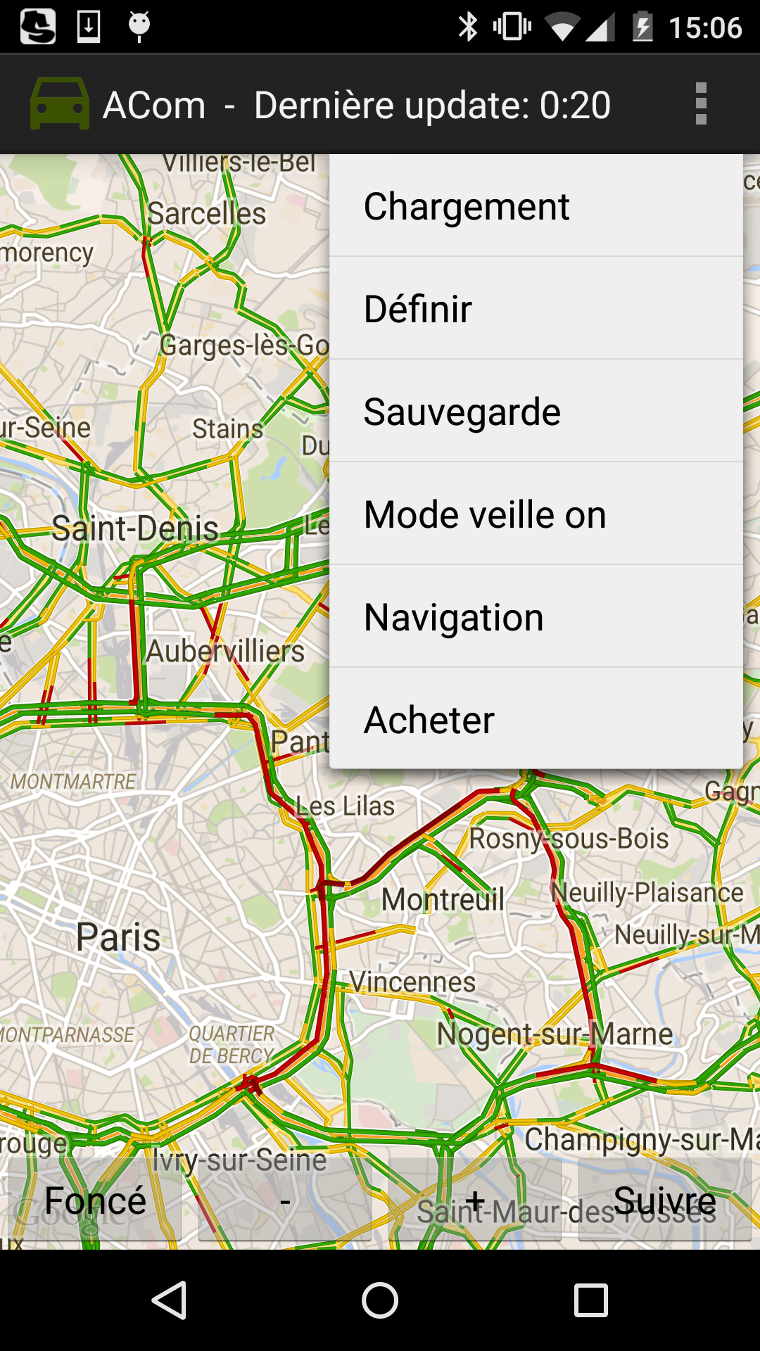 Android application Traffic Info and Traffic Alert screenshort