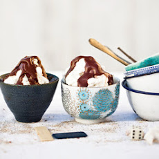 Marshmallow Creme-Hot Fudge Sundaes