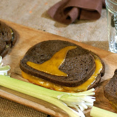 Grilled Cheese Sand-Witches with Celery Broomsticks
