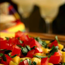 Sunny Caribbean Black Bean and Mango Dip