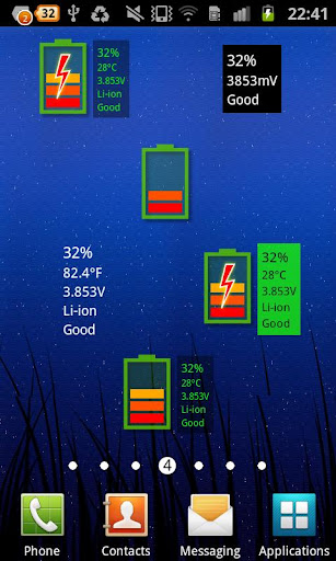 Battery Widget 2D