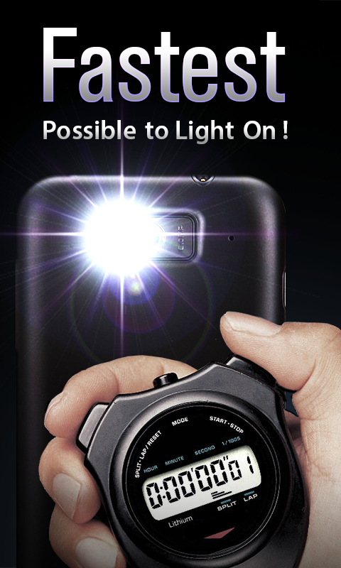Android application Brightest LED Flashlight Free screenshort