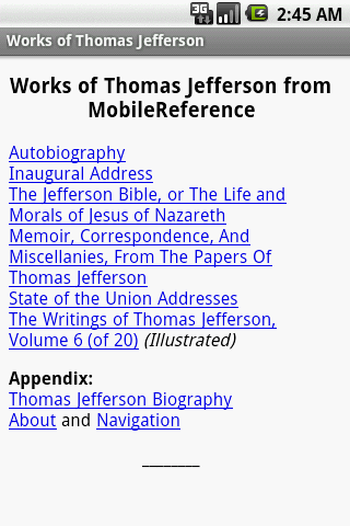 Works of Thomas Jefferson