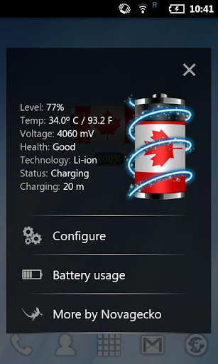免費下載個人化APP|Canada: Flag Battery Widget app開箱文|APP開箱王