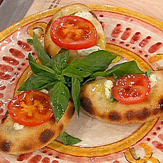 Cheesy Calzones with Ham and Genoa Salami
