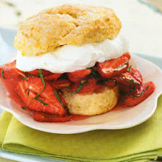 Strawberry Shortcakes with Mint and Whipped Cream